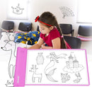 IMAGE Light Up Tracing Pad Pink Drawing Tablet Coloring Board for Kids Children to for Girls Boy (Includes 10 Traceable Sheets and Two Clips) by TinyTreasures Baby Boutique