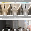 Modern LED Ceiling Light 6-Light track light Spotlight Frosted Black Geometric Ceiling Light Lighting Fixture Dimmable Remote Control Living Bedroom Kitchen Dining Room Fixture by CozyNest Decor