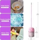 Toilet Bowl Cleaner-Cute Dinosaur-Shaped Toilet Bowl Cleaner Bottle Automatic Bathroom Toilet Tank Cleaner Easy-To-Use Septic Safe Toilet Cleaner in Bottle with Peach Scent (1, pink) by CozyNest Decor