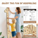 Personalized Name Kids Growth Chart for Wall, Cute Giraffe Wooden Growth Chart Kids Height Chart, Wall Measurement for Kids, Height Chart for Wall, Growth Ruler for Children by CozyNest Decor