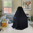 Blackout Crib Canopy Black Crib Tent to Keep Baby in Crib Cover Canopy Bed Curtains for Indoor and Outdoor (Sticker Holder not Included) by TinyTreasures Baby Boutique