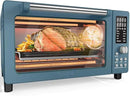 Nuwave Bravo Pro Smart Air Fryer Toaster Oven Combo, Airfryer Convection Oven Countertop, 10-in-1 Functions with Quicker & Even Crisp Technology, 1800W, 50-450°F, PFAS-Free, 21QT, Cozy Blue by CozyNest Decor