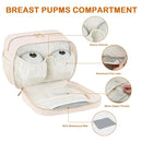 PIIOSER Insulated Baby Bottle Bag with Ice Pack, Breastmilk Cooler Compatible with Wearable Breast Pumps & Accessories - Breastfeeding On The Go for Nursing & Working Moms, Cream by TinyTreasures Baby Boutique