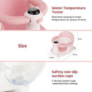 Baby Bath Seat-for Babies 6 Months & up, Water Temperature Display+Soft Cushion, Non-Slip Toddler Bath Seat for Baby, Sit Up Bath Seat for Baby, Pink by TinyTreasures Baby Boutique