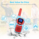 Walkie Talkies Long Range 3 Pack Rechargeable Walkie-Talkies for Kids Girls Boys Toddlers Adults Camping Hiking Skiing Cruise, Family Pink 2 Way Radio Toy with Lanyard Battery 4 Miles VOX NOAA by TinyTreasures Baby Boutique