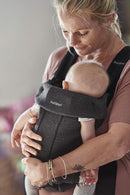 BabyBjörn Baby Carrier Mini, Charcoal Gray, 3D Jersey | Infant Carrier (7-25 lbs), Ergonomic, Easy-to-Use by TinyTreasures Baby Boutique