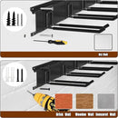 Garage Garden Tool Organizer Wall Mount, Heavy Duty Garage Tool Storage Rack 64 Inches, Max Load 440lb - Shovel, Rake, Folding Chair, Weed Eater Storage by GreenHaven Gardens