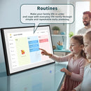 21.5 Inch Digital Calendar, WiFi Smart Electronic Calendar & Chore Chart, 1920 * 1080 IPS Touch Screen HD Display for Family Schedules, Streamline Household Organization, Wall Mount Included by TinyTreasures Baby Boutique