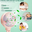 snawowo Mini Handheld Personal Portable Fan, Baby Stroller Fan, Car Seat USB or Battery Powered, with Flexible Tripod Clip on Student Bed Desk Bike Crib Treadmill Camping Traveling(Pink) by TinyTreasures Baby Boutique