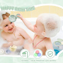 Baby Bath Toys for Kids Ages 1-3, 14 PCS Mold Free Bath Toys for Toddler with Stacking Cups & Bath Spoons, Bathtub Water Toys for Babies 6-12 Months Early Learning Educational Gifts by TinyTreasures Baby Boutique