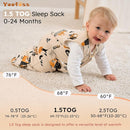 Yoofoss Baby Sleep Sack 18-24 Months, 1.5 Tog Baby Wearable Blanket with 2-Way Zipper, 100% Cotton Organic Fabric Winter Infant Sleeping Sack, Warm Soft Comfy by TinyTreasures Baby Boutique