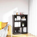 43 in Tall Bookcase, 3-Tier Bookshelf Open Storage, 33 inch Wide Floor Standing Indoor Furniture, Book Cases for Home School Library Office Bedroom Kids, Dark Cherry 3 Tiers by CozyNest Decor