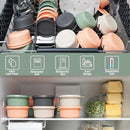 Set of 12 Small Round 9 oz Deli Containers with Lids, Airtight Leakproof Reusable Food Storage, Plastic To Go Bento Box, Mini Lunch Box, Snack Storage Bowl, for Kitchen, Picnic (12) by TinyTreasures Baby Boutique