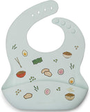 Loulou Lollipop Soft, Waterproof Silicone Feeding Bib for Babies and Toddlers by TinyTreasures Baby Boutique