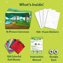 Skillmatics Foil Fun - Animals Mega Pack, No Mess Art for Kids, Craft Kits & Supplies, DIY Creative Activity, Travel Toys, Gifts for Boys & Girls Ages 4, 5, 6, 7, 8, 9, Travel Toys by TinyTreasures Baby Boutique