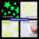 Glow in The Dark Stars for Ceiling, Luminous Wall Sticker, Kids Bedroom Wall Decal, Sticky Fluorescence Star, Gift for Boys and Girls (Green) by TinyTreasures Baby Boutique