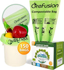 Compostable Trash Bags for Kitchen Compost Bin 1.2 Gallon,150 Count,Compost Bags Small for Food Scrap Waste Bags for Countertop Bin Certified by BPI,ASTM D6400 and OK Compost by GreenHaven Gardens