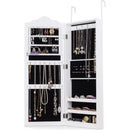 Wall Mounted Mirrored Jewelry Armoire Storage Organizer by LJGDeals