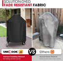 Unicook Round Kettle Grill Cover Compatible with Weber 22 Inch Charcoal Grill, Heavy Duty Waterproof Fade Resistant Small Smoker Cover, All Weather Protection by GreenHaven Gardens