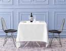 Surmente Square Tablecloth for Square or Round Tables 100% Polyester 70x70 Inch Table Cloth for Weddings, Banquets, or Restaurants (White) by CozyNest Decor
