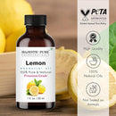 Majestic Pure Lemon Essential Oil with Glass Dropper - 1 Fl Oz - 100% Pure and Natural Lemon Oil - Premium Grade Essential Oils for Diffuser, Aromatherapy, Soap and Candle Making by CozyNest Decor