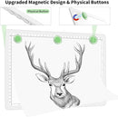 Phylosal Rechargeable A4 Light Pad with Carry Bag, Ultra-Thin Magnetic Tracing Light Box for Drawing, Diamond Art Painting Light Board with Side Button, Super Bright Light Table for Sketching (White) by TinyTreasures Baby Boutique