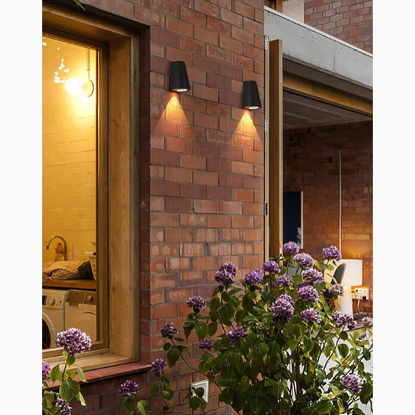 Black/Gray Outdoor Aluminum Waterproof LED Wall Lamps For Garden, porch