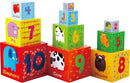 TOWO Wooden Stacking Boxes-Nesting and Sorting Cups Numbers Alphabet Animals Blocks for Toddlers-Stacking Cubes Educational Toys for 2 Years Old Montessori Materials by TinyTreasures Baby Boutique