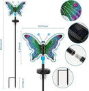 Solar Butterfly Lights Outdoor,Butterfly Solar Lights for Outside, Solar Garden Decor, Outdoor Garden neon Lights,Pathway Butterfly Lights (Light Blue,2pack) by GreenHaven Gardens