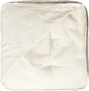 REDEARTH · Tufted Pouf Ottoman with Filler Textured Storage Cube Bean Bag Pouffe Footrest for Living Room, Bedroom, Nursery, Kidsroom; 100% Cotton (17.5"X17.5"X17.5", Melange Delight Taupe) by CozyNest Decor