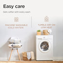 Threadmill Summer Muslin King Size Blanket | 4 Layer 100% Cotton Gauze Blanket | Lightweight, Soft, and Breathable Muslin Blanket for All Seasons | White by TinyTreasures Baby Boutique