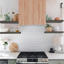 QEEIG Floating Shelves for Wall Bathroom Shelf Bedroom Kitchen Living Room Farmhouse Small Book Shelf 16 inch Set of 4, Grey (015-GY4) by CozyNest Decor