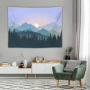 HZOHNAGO Mountain Tapestry Forest Mountain Sunrise Pattern Printed Wall Tapestry Wall Hanging for Bedroom Living Room Dorm 80" W x 60" H by CozyNest Decor