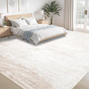Area Rugs 9x12 Living Room: Washable Rug Modern Abstract Large Rugs Soft Non Slip Neutral Rug Stain Resistant Indoor Carpet for Bedroom Kitchen Dining Room Table Nursery Home Office Rugs(Beige,9'x12') by TinyTreasures Baby Boutique