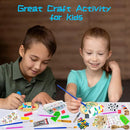 KIRKOTOY Wooden Crafts Kit for Kids-Glow in The Dark-Arts & Crafts Gifts for Boys Girls Age 6-12, 24 Wood Slices with Painting Craft Activities Kits, Creative Art Toys for 6 7 8 9 10 11 12 Year Old by TinyTreasures Baby Boutique