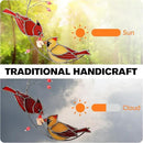 Cardinal Suncatcher Stained Glass for Window Hangings, Red Birds Suncatchers for Windows, Cardinal Sun Catcher Gifts for Women,Best Gift for Christmas,Memorial Gifts for Loss of Loved One by GreenHaven Gardens