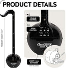 Otamatone Japanese Electronic Musical Instrument Portable Music Synthesizer from Japan by Maywa Denki Educational Fun Gift for Children, Teens & Adults - Black White Blue Set by TinyTreasures Baby Boutique
