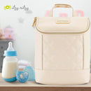 Itzy Ritzy Insulated Bottle Bag – Keeps Bottles Warm or Cool - Holds 3 Bottles & Features Interior Pocket for Ice Pack (Not Included), Milk & Honey by TinyTreasures Baby Boutique