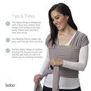 Boba Baby Wrap Carrier – Original Baby Sling Carrier for Newborns (7–35 lbs), Soft, Secure, Hands-Free & Ergonomic, Ideal for Comfortable Bonding, New Parents (Serenity Riviera) by TinyTreasures Baby Boutique