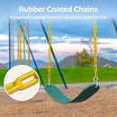 PACEARTH 3 Pack Swings Seats Holds 660lbs with 68.9 inch Anti-Rust Chains Plastic Coated 23.6 inch Tree Hanging Straps and Locking Buckles Playground Swing Set Accessories Replacement - Green by TinyTreasures Baby Boutique