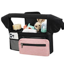 Accmor Universal Stroller Organizer with Insulated Cup Holder Detachable Phone Bag and Shoulder Strap,Stroller Bag Caddy Organizer Fits for Uppababy, Baby Jogger, Britax Strollers by TinyTreasures Baby Boutique