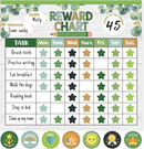 Reward Chart for Kids,Magnetic Behavior Chore Chart for Kids at Home,26 Eucalyptus Chore Charts,1960 Star Stickers,56 Reward Stickers,Incentive Chart to Develop Responsibility and Good Habits,Greenery by CozyNest Decor
