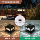 Solar Post Lights Outdoor, 20LM Fence Post Cap Lights, Waterproof, 2 Light Modes, Fit 3.5x3.5in 4x4in 5x5in Wooden Post, Solar Power Deck Lights for Garden Deck Patio Decoration(Bronze 4Pack) by GreenHaven Gardens
