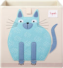 3 Sprouts Toy Storage Organizer: Toy Box Cube Organizer for Playroom, Nursery - Foldable Storage Bin - Cat by TinyTreasures Baby Boutique