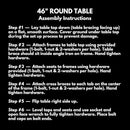 Coated Outdoor Furniture Heavy-Duty Portable Outdoor Kids Table with Umbrella Hole, Punched Steel Kids Picnic Table, Commercial-Grade, Made in America (46 In, Round, Childrens, Textured Light Blue)