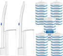 KOKL Disposable Toilet Brush, Toilte Wand Kit, Toilet Brushes and Holders with 40 Refills, Toilet Bowl Brush, Toilet Bowl Cleaning Wands, Toilet Cleaning System for Bathroom Maintenance(2-Set) by CozyNest Decor