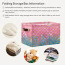 Mermaid Rectangular Storage Basket Organizer Bin Shelf Baskets For Clothes Gifts For Home Office Dorm by GreenHaven Gardens