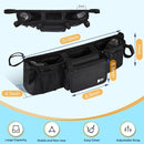 ZZM Double Stroller Organizer for Bob Duallie and Baby Jogger City Mini GT2, Double Baby Stroller Accessories with 2 Cooler Pockets, Parent Console Double Jogging Stroller Organizer(Empty Bag) by TinyTreasures Baby Boutique