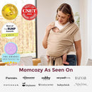 Momcozy Baby Wrap Carrier - Easy to Wear Infant Carrier Slings, Lightweight Hands Free Baby Sling, Adjustable Baby Carriers for Newborn to Toddler 8-35 lbs, Baby Wraps Carrier, Light Curry by TinyTreasures Baby Boutique