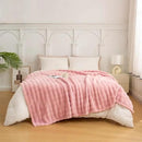 YUSOKI Luxury 3D Bubble Throw Blanket 3.1lb,All Ages,Home Decoration, (Light Pink,60 * 80inches) by CozyNest Decor